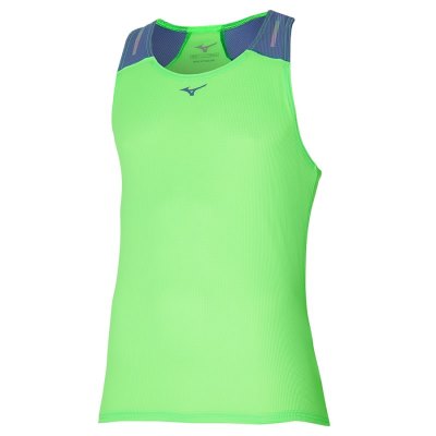 Camiseta sin Manga Mizuno Dryaeroflow Hombre Verdes Claro - Chile M097IVBQDP